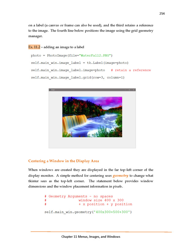 Introduction to Python Programming: Starting Out with IDLE - Menus, Images, and Windows 4